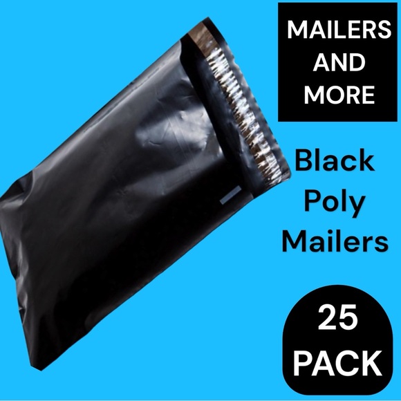 Other - 25 10X13 Black Poly Mailers PRICE IS FIRM